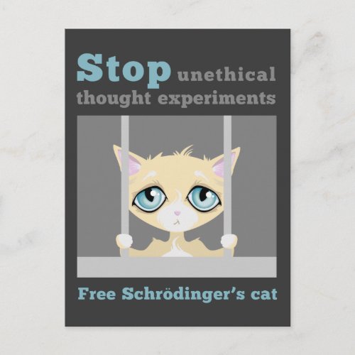 Free Schrodingers Cat Postcard