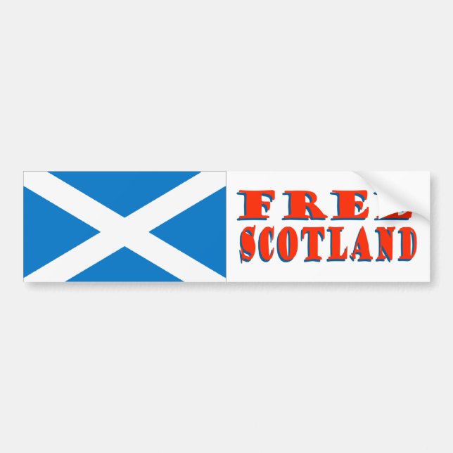Free Scotland Bumper Sticker (Front)