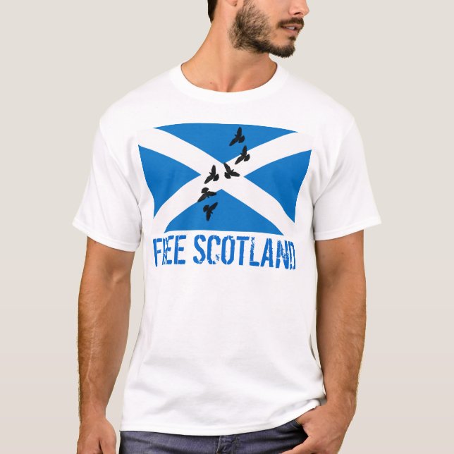 Free Scotland Scottish Independence T-Shirt (Front)