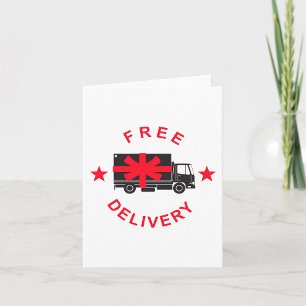 Free Shipping Delivery Truck Card