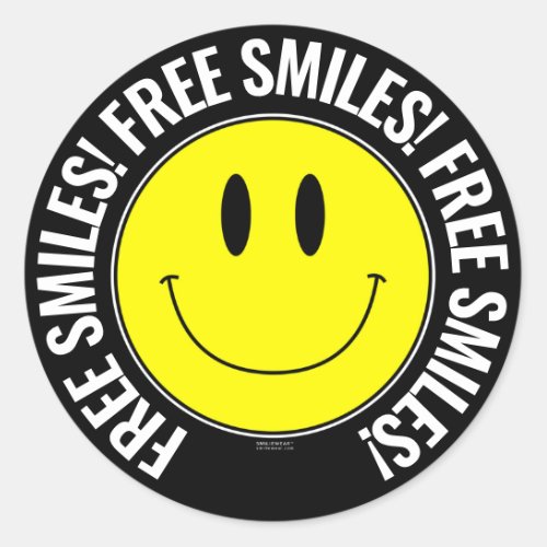 Free Smiles Smilie Sticker