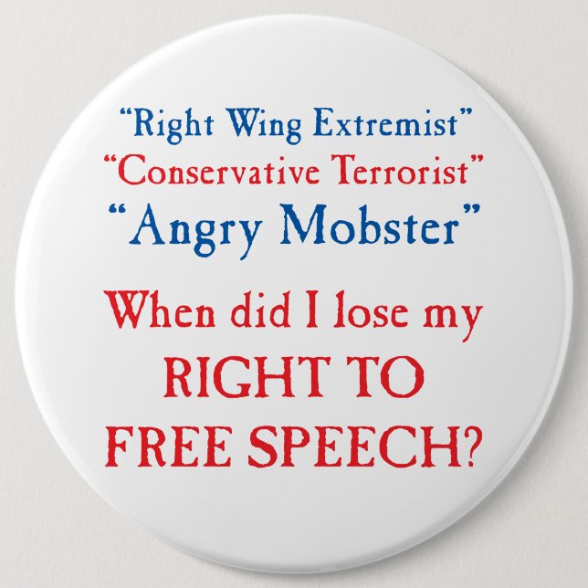 Free Speech?? Button (Front)