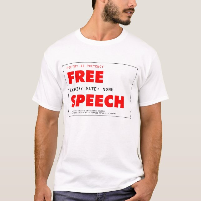 Free Speech Card 300dpi C T-Shirt (Front)