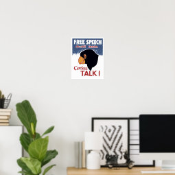 Free Speech Doesn t Mean Careless Talk WWII Poster Zazzle Free Speech Doesn t Mean Careless Talk WWII Poster Zazzle