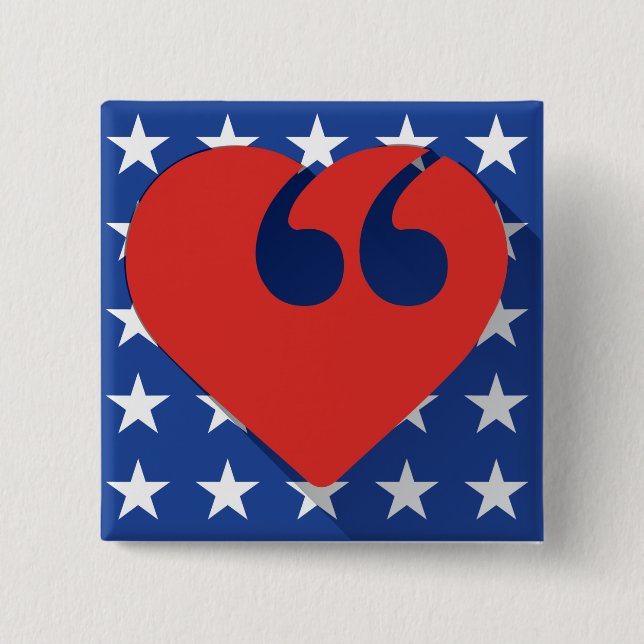 Free Speech USA Love Button (Front)