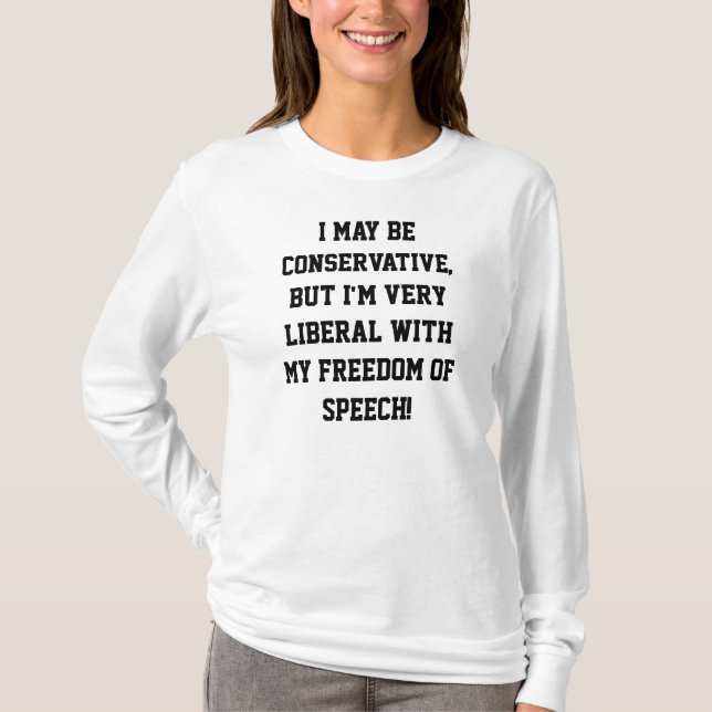 Free Speech Womens Long Sleeve T-shirt  D0004 (Front)