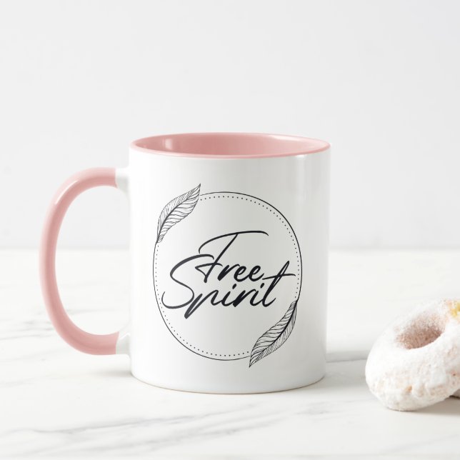 Free Spirit Boho Style Yoga Mug (With Donut)