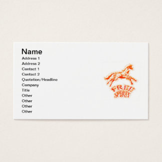Spiritual Animal Business Cards Templates Zazzle Free Spirit Business Card