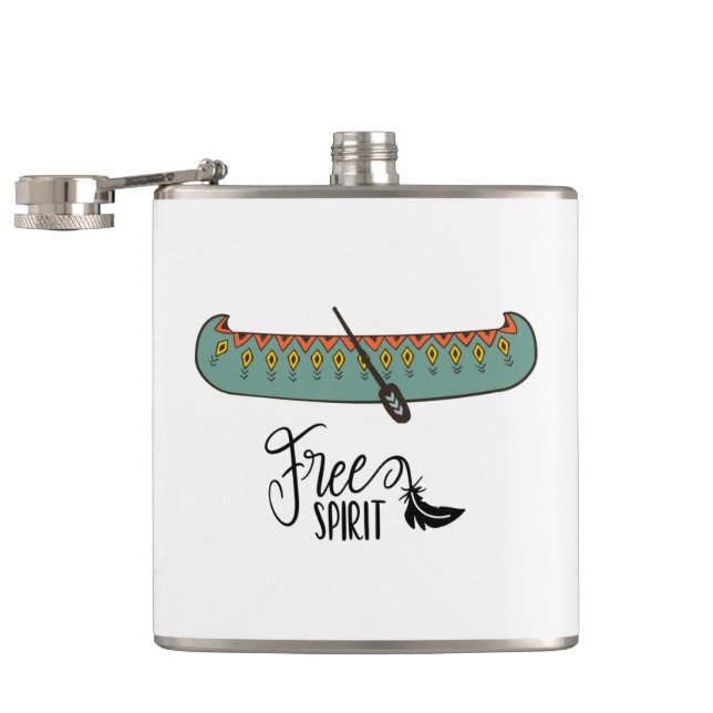 Free Spirit Canoe Flask (Opened)