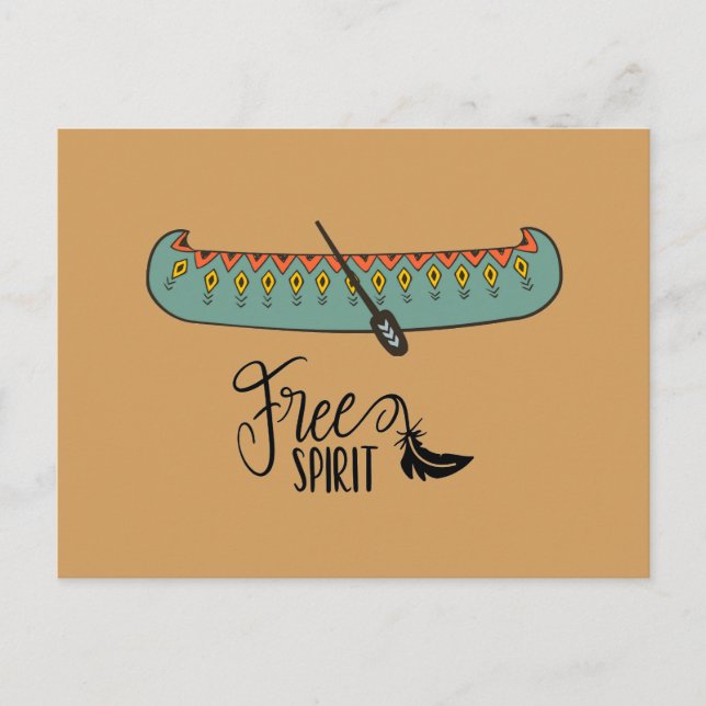 Free Spirit Canoe Postcard (Front)