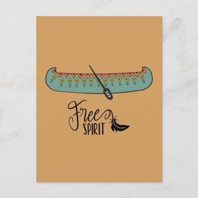Free Spirit Canoe Postcard (Front)