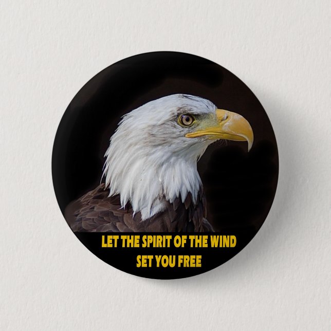 FREE SPIRIT EAGLE BUTTON (Front)