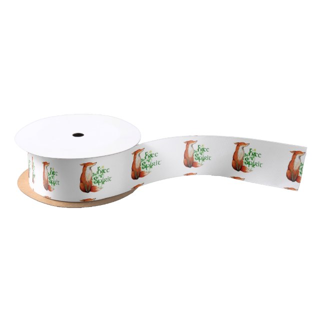 free spirit fox satin ribbon (Spool)