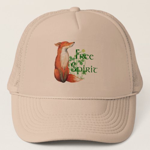 free spirit fox trucker hat