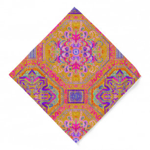 Free Spirit Fuchsia Kumquat Bandana
