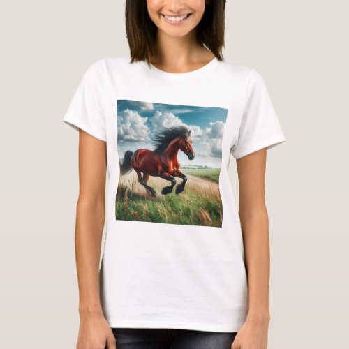 Free Spirit Horse in Freedom T_Shirt