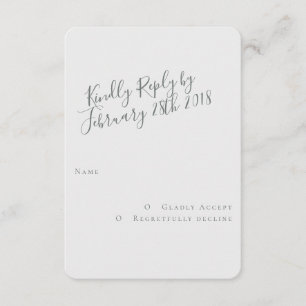 Free Spirit Modern RSVP Card