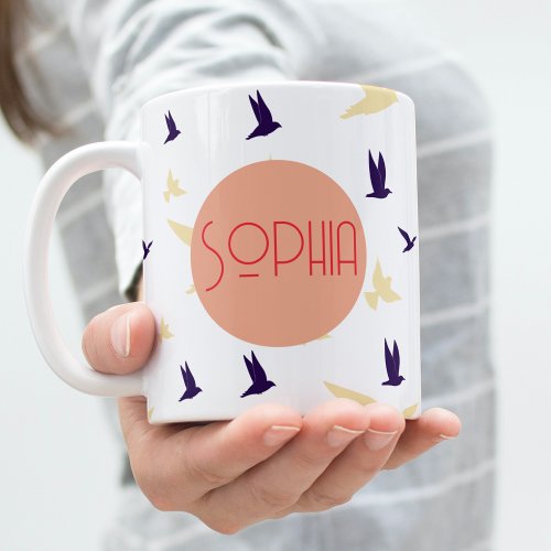 Free Spirit Personalized Bird Mug