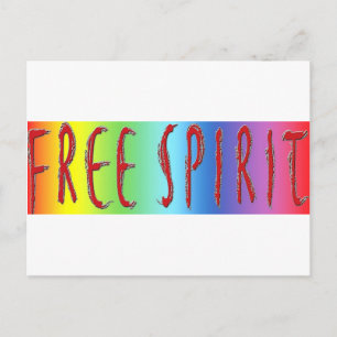 Free Spirit Rainbow Postcard