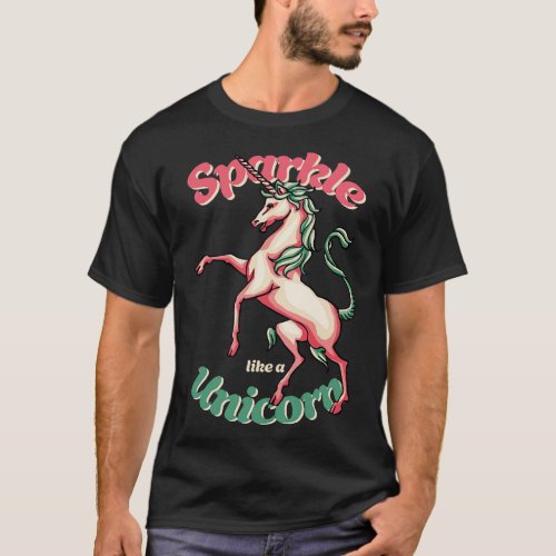 Free Spirit Sparkel Unicorn T_Shirt