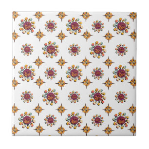 Free Spirit Stay Trippy Little Hippie Ceramic Tile