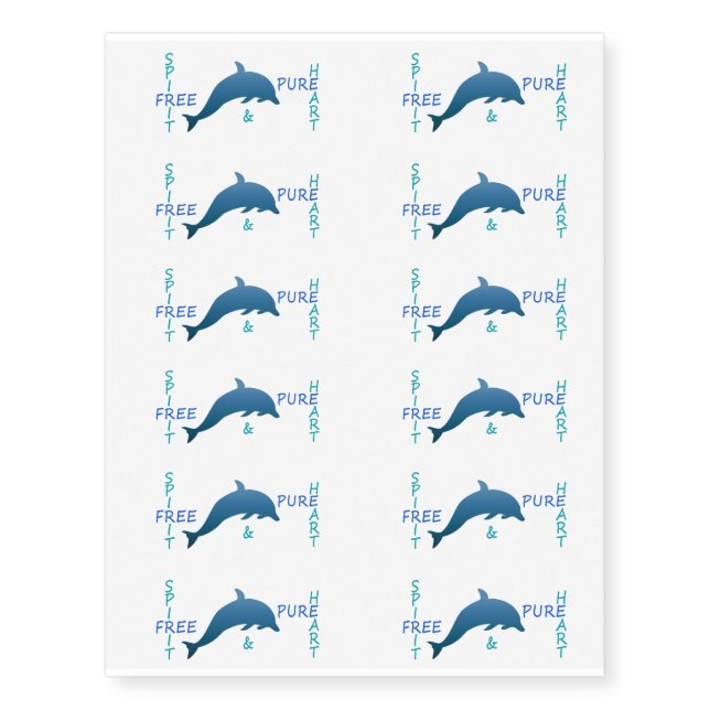 Free Spirit Temporary Tattoos (Front)