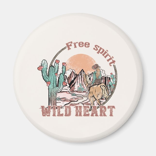 Free Spirit, Wild Heart Magnet (Front)