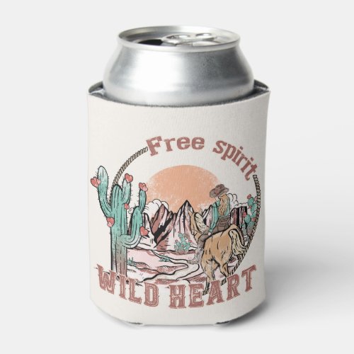 Free Spirit Wild Heart  Western Country Can Cooler