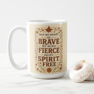 Free-Spirited Bohemian Affirmation Quote Art Coffee Mug
