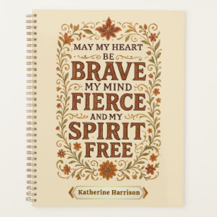 Free-Spirited Bohemian Affirmation Quote Art Planner