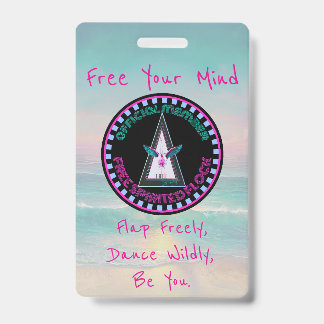 Free Spirited Flock Badge, Free Your Mind Badge