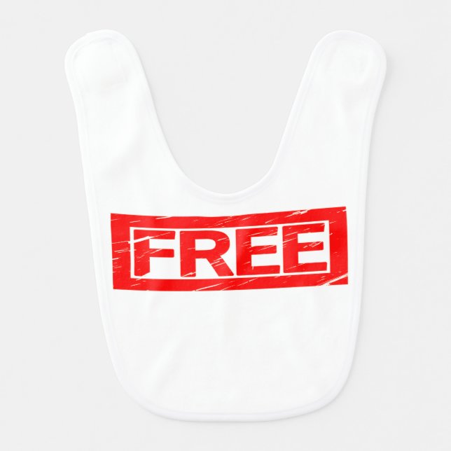 Free Stamp Baby Bib (Front)