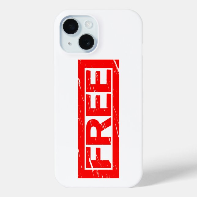 Free Stamp Case-Mate iPhone Case (Back)