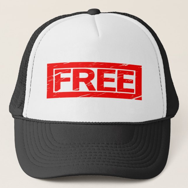 Free Stamp Trucker Hat (Front)
