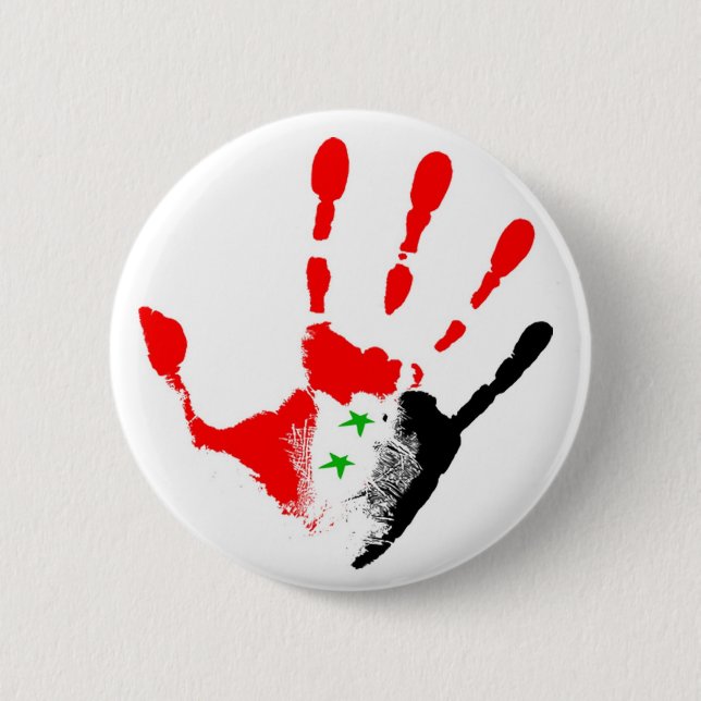 Free Syria Badge Pinback Button (Front)
