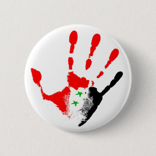 Free Syria Badge Pinback Button