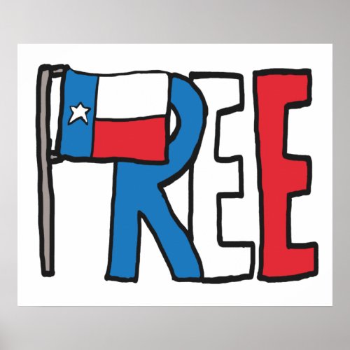 Free Texas Texit Poster