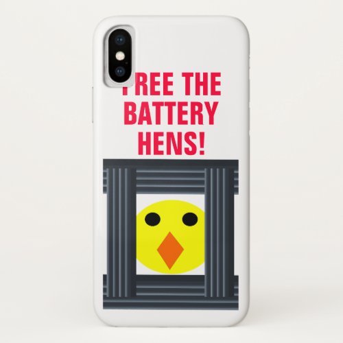 Free The Battery Hens iPhone 4 Case