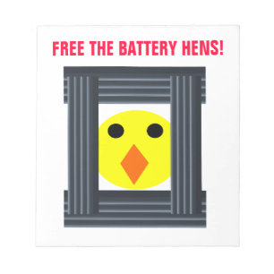 Free the Battery Hens Notepad