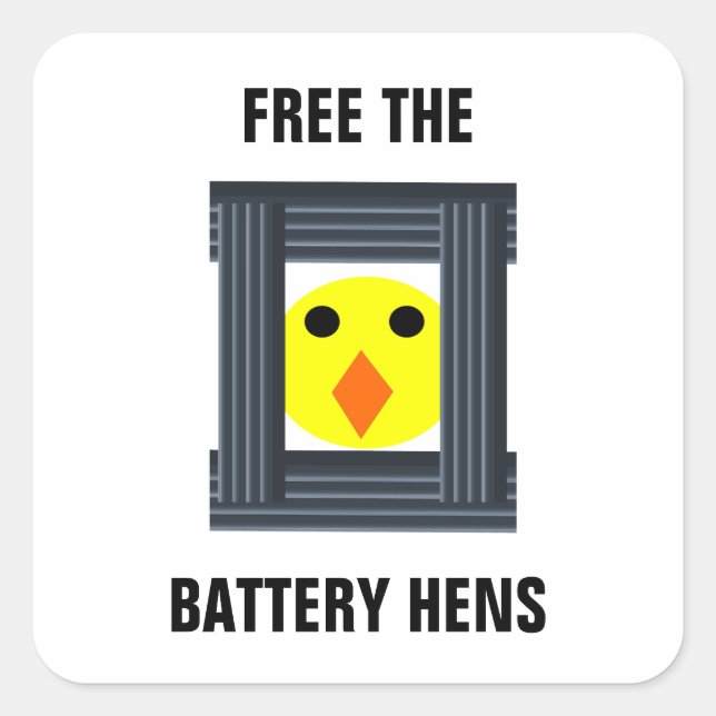 Free The Battery Hens Sticker (Front)