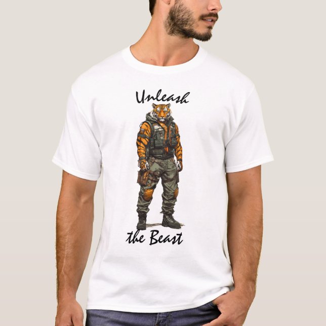 Free the Beast Tactical Tiger T-Shirt (Front)