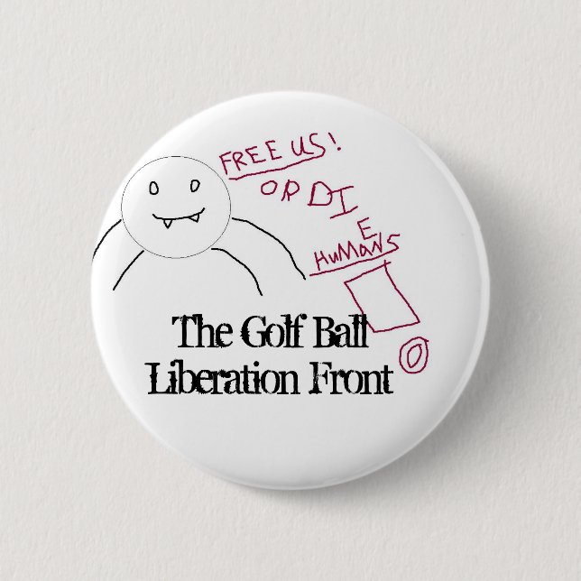 Free the Golf Balls! Button (Front)