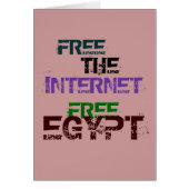 FREE THE INTERNET FREE EGYPT (Front)