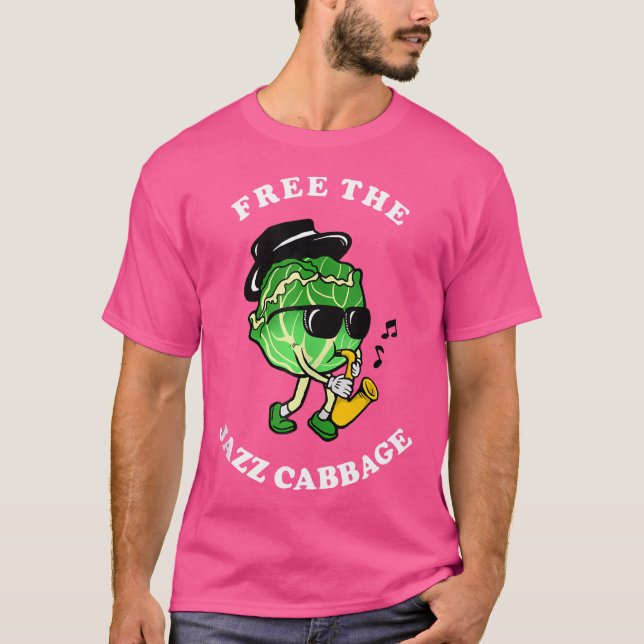 Free The Jazz Cabbage - Jazz Cabbage Meme T-Shirt (Front)