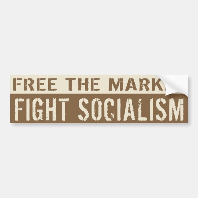 Free The Market Bumper Sticker (Front)