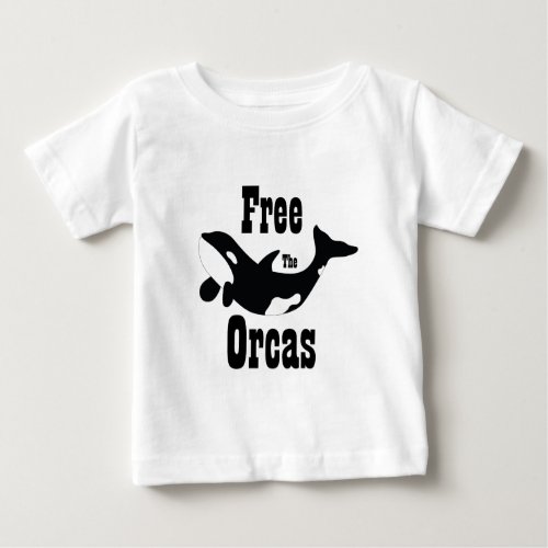 Free The Orcas Baby T_Shirt