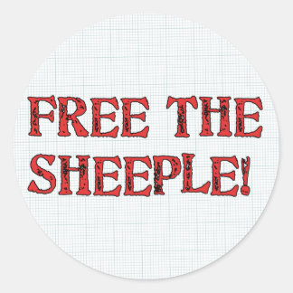 Free The Sheeple! Classic Round Sticker