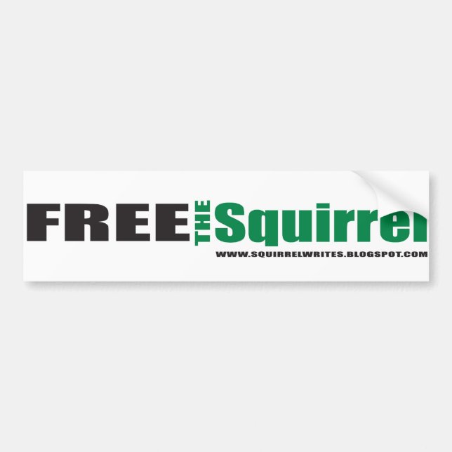 free the squirrel bumpersticker bumper sticker (Front)