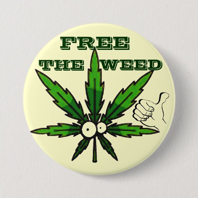 Free The Weed!_ Button (Front)