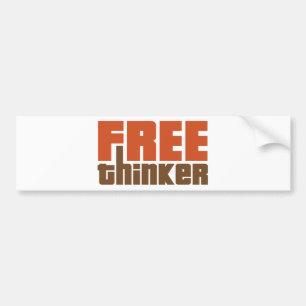 Free Thinker Bumper Sticker